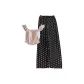 3368.5# Purple Camisole+Polka Dot Black Pants