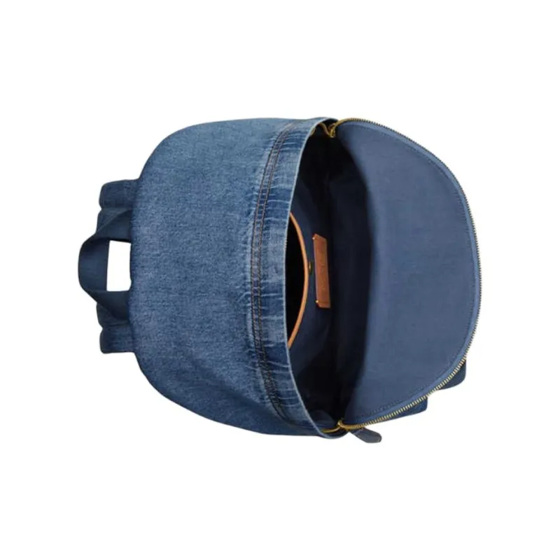 COACH Fabric Backpack Medium Size Women's Indigo-3