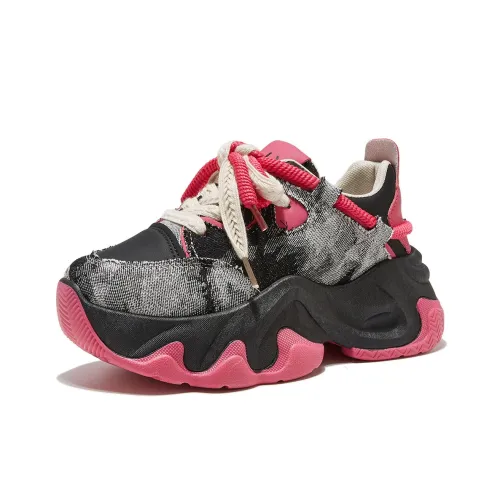 Yiya Lightweight Height Increasing Low Top Chunky Sneakers Women's
