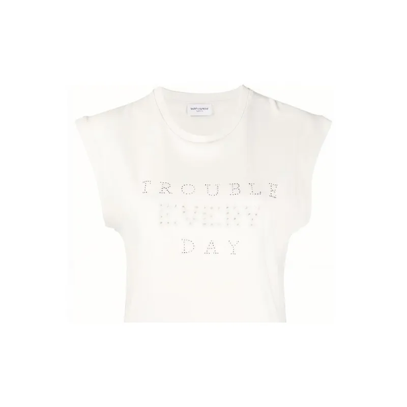 SAINT LAURENT T-Shirt Women's White-5