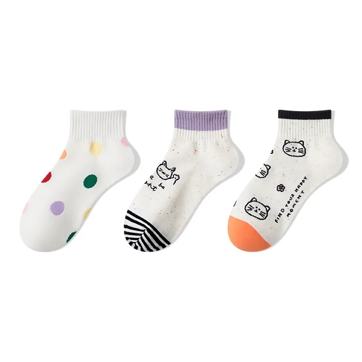 Moremoli Ankle Socks Women's 3 Pack-9