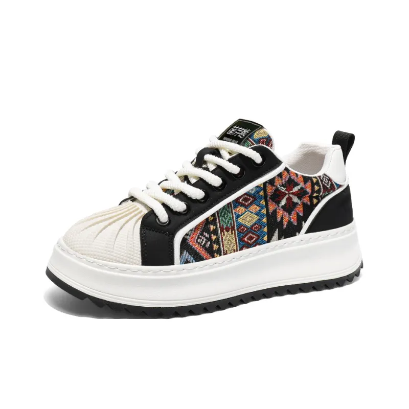 Budding Bear Anti-Slip And Wear-Resistant Height Increasing Low-Top Canvas Shoes Men's Box-7