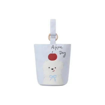 NEARAY Nanakuni Naoko, Collaboration Edition Twill Technical Fabric Bucket Bag Handbag Medium Size Women's Light Blue