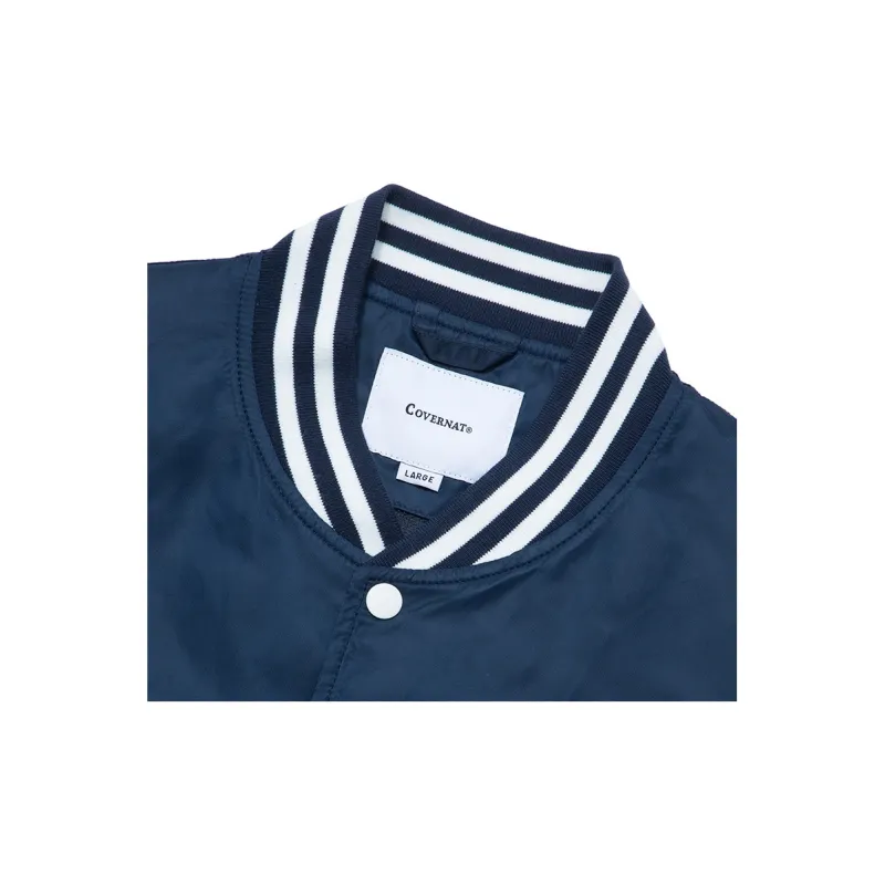 COVERNAT Baseball Jacket Unisex Marine Blue-3