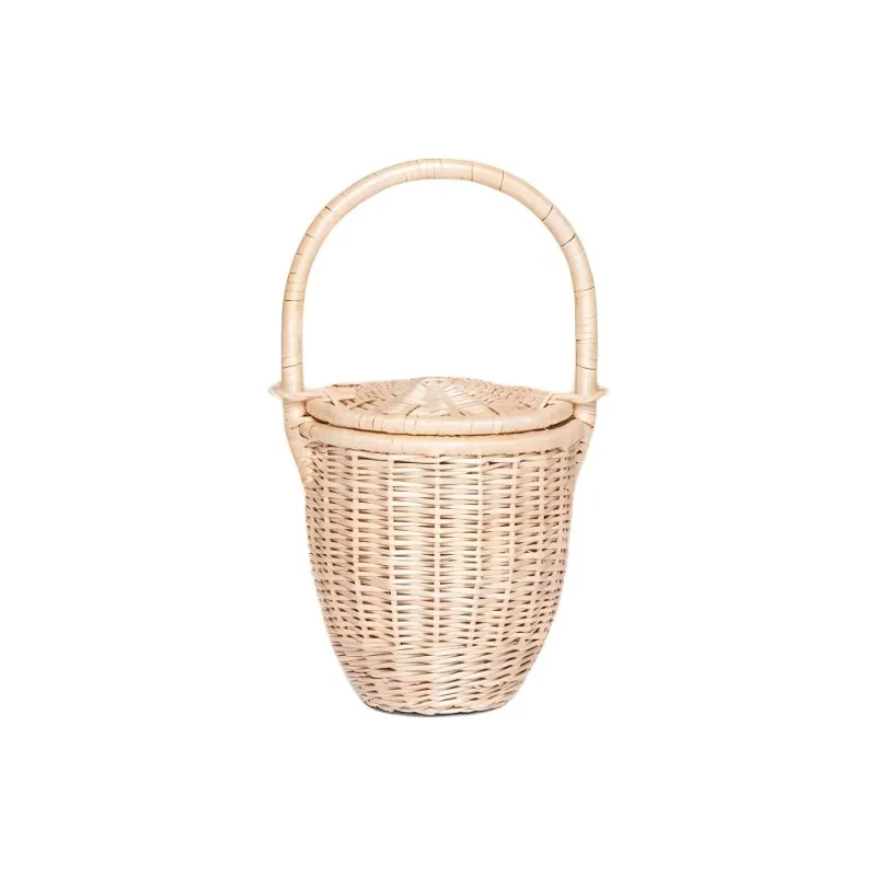 Patou Wicker Bucket Bag-1