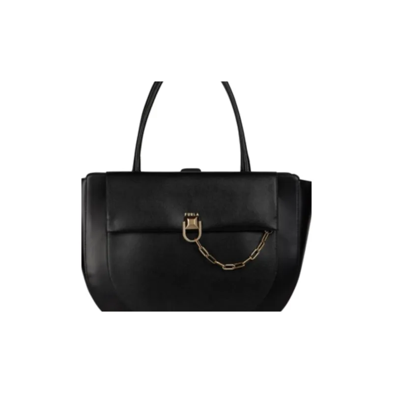 Furla Miss Mimi Collection Cow Leather Large Handbag Extra Large Women's Black-3