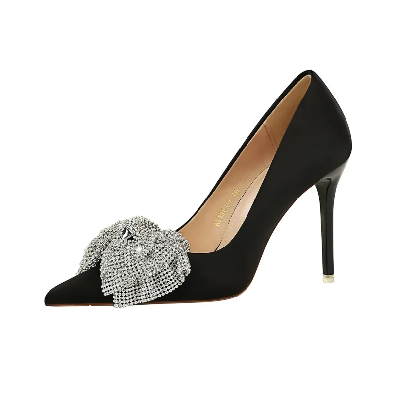 QITUMAUL Slim Heel High Heels Women's-1