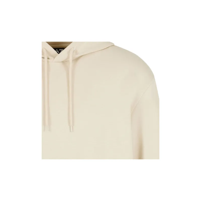 EMPORIO ARMANI EA7 SS25 Sweatshirt Unisex Almond Milk White-2