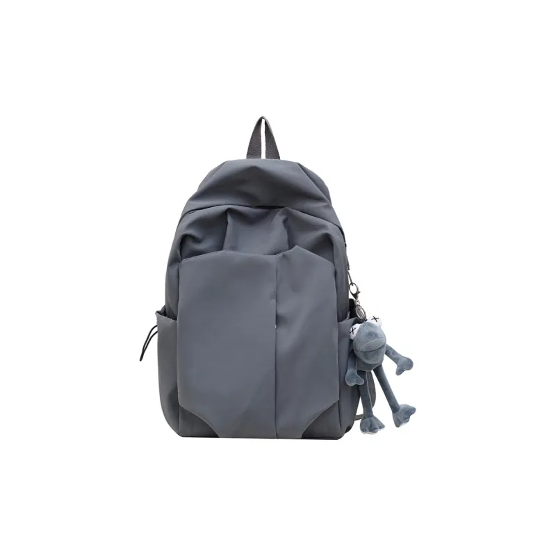 BUBM Nylon Backpack Regular Unisex Black/White/Gray/Red-12