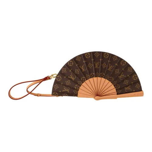 LOUIS VUITTON Coated Canvas Cow Leather Patchwork Trim Shoulder Bags Handbags Women's Brown