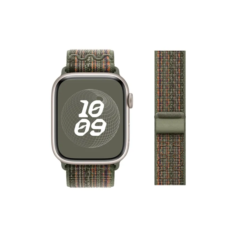 MSSM Apple Watch Series 10/S9/S8/S7/S6/Series SE/Ultra 2 Apple Compatibility Watch Band 240mm Nylon Material-6
