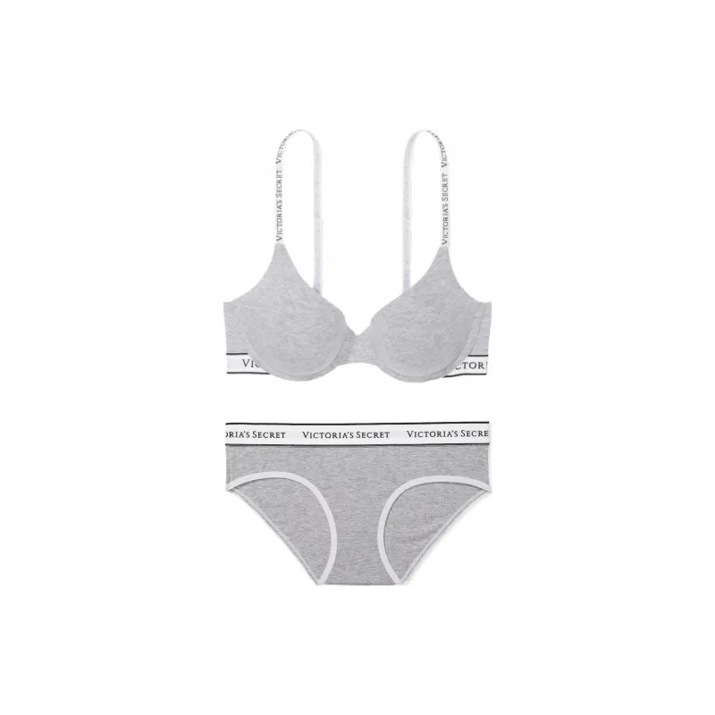 Victoria's Secret Underwear Set Women's Gray-0
