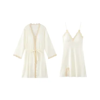 O'MESIK Sleep Robe Women's White