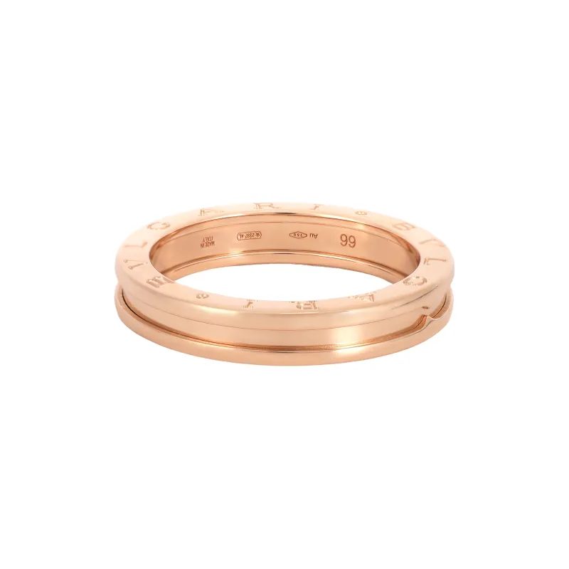 BVLGARI 2010s 18K Rose Gold B Zero One Ring-2
