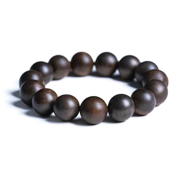 GUMUJIANG Agarwood Beaded Bracelet Plain Band Chinese Fashion Trend New Chinese Style Unisex-14