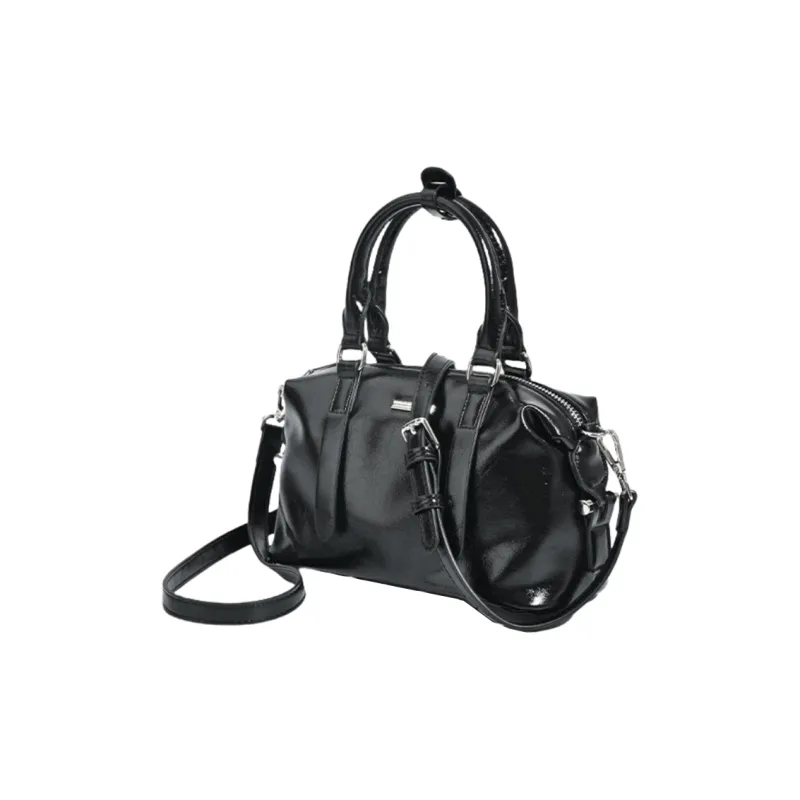 NOMK PU One Shoulder Handbag Regular Women's Coffee/Black-6
