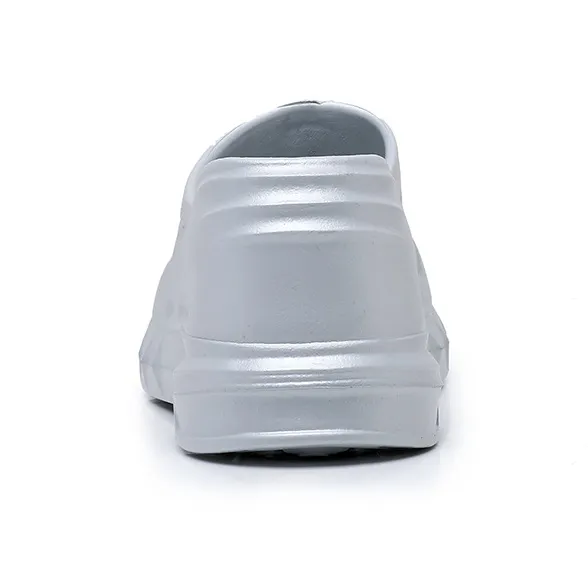 LOKWT EVA Cut Out Quiet, Slip Resistant, Odor Resistant Cushioning Slide Slippers Women's Silver-3