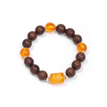 Zhiyi Golden Sandalwood Bracelets Unisex