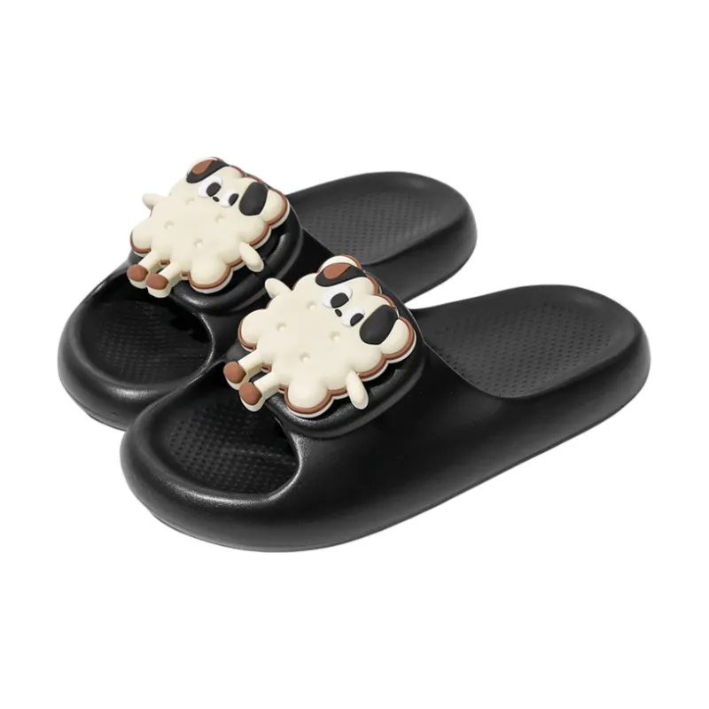 LUNNIFEIYA Platform Summer Indoor Home Cute Slip Resistant Odor Resistant Couple's Slippers-6