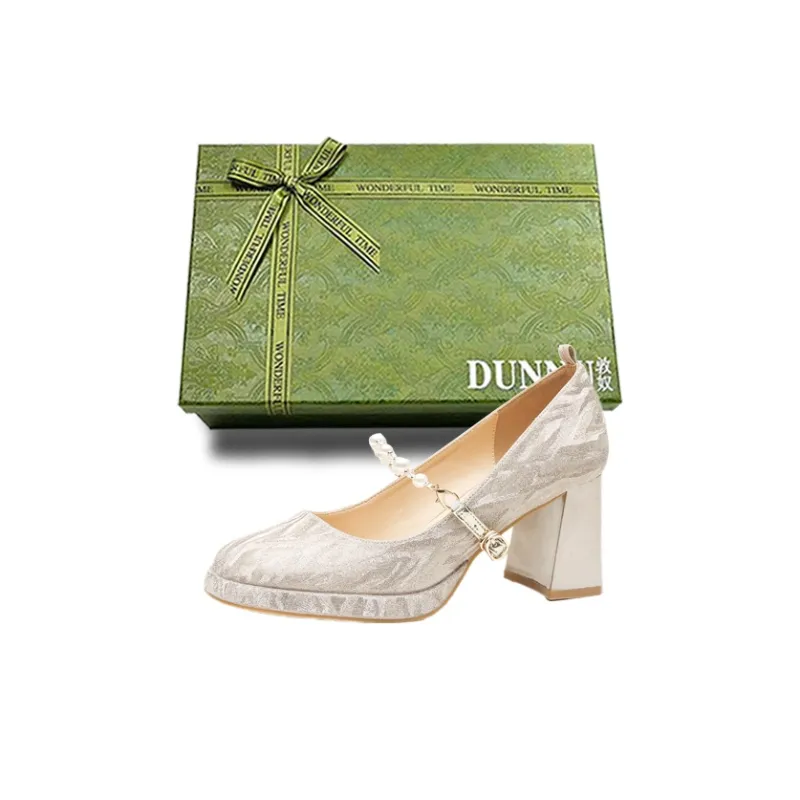 Dunnu Chunky Heel High Heels Women's-12