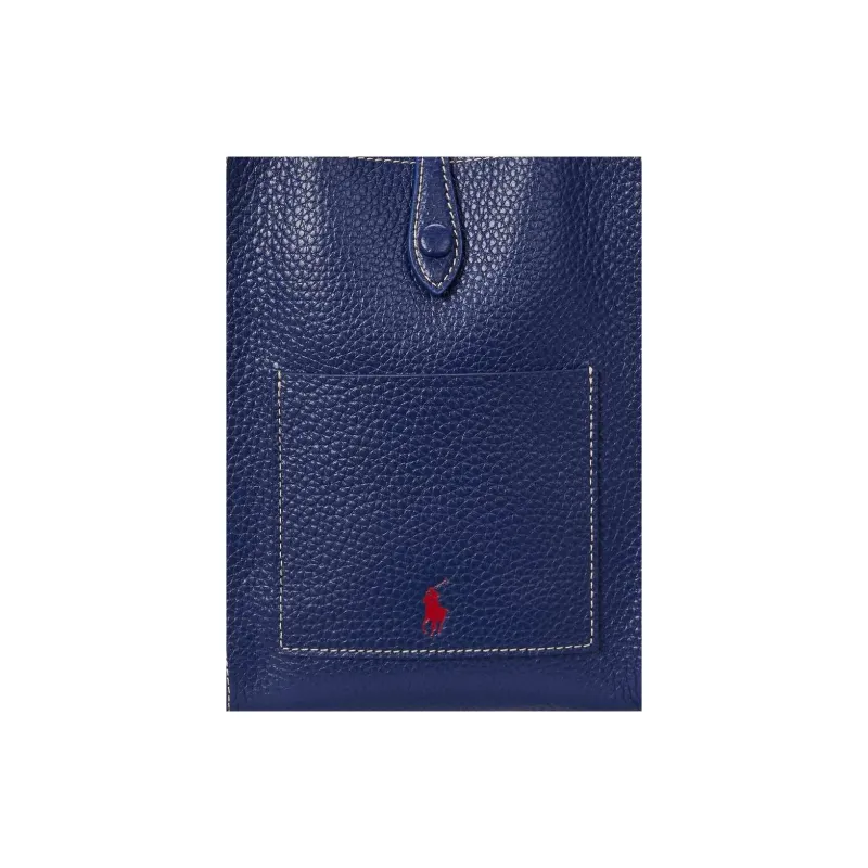 Polo Ralph Lauren Cow Leather Crossbody Bag Shoulder Bag Small Size Women's Ink Blue-3