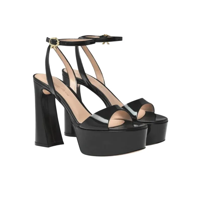 GIANVITO ROSSI One Strap Sandals Women's Black-2