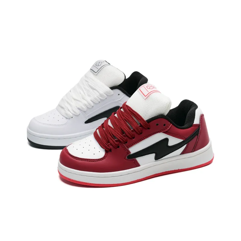 Circle Small Height Increasing Wear Resistant Slip Resistant Low Top Skateboard Shoes Unisex Pink Box Included-52