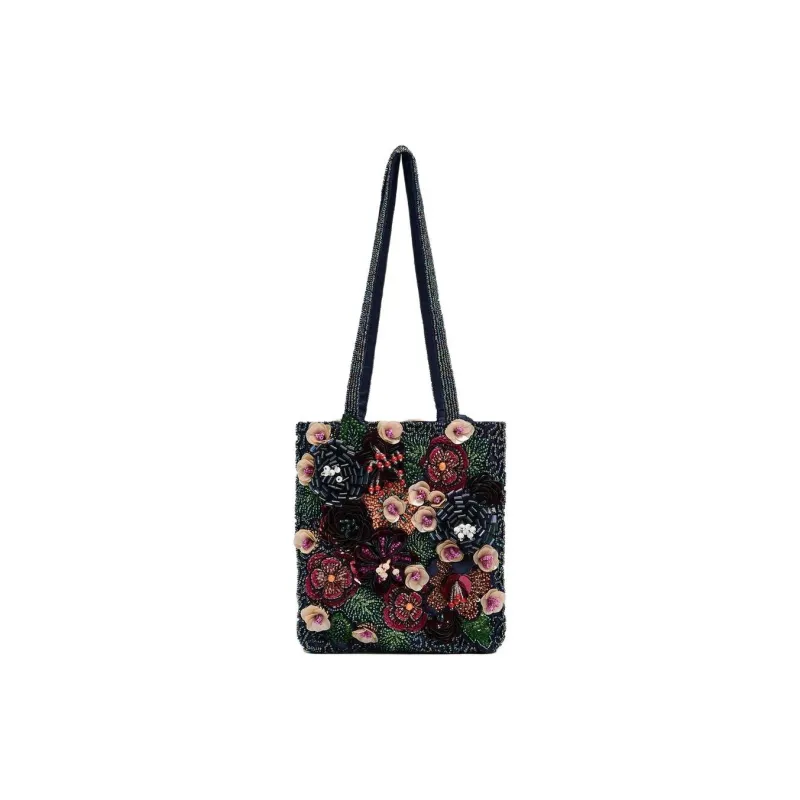 ZARA Polyester Tote Bag, Shoulder Bag, Shopping Bag Mini Women's Multicolor-0