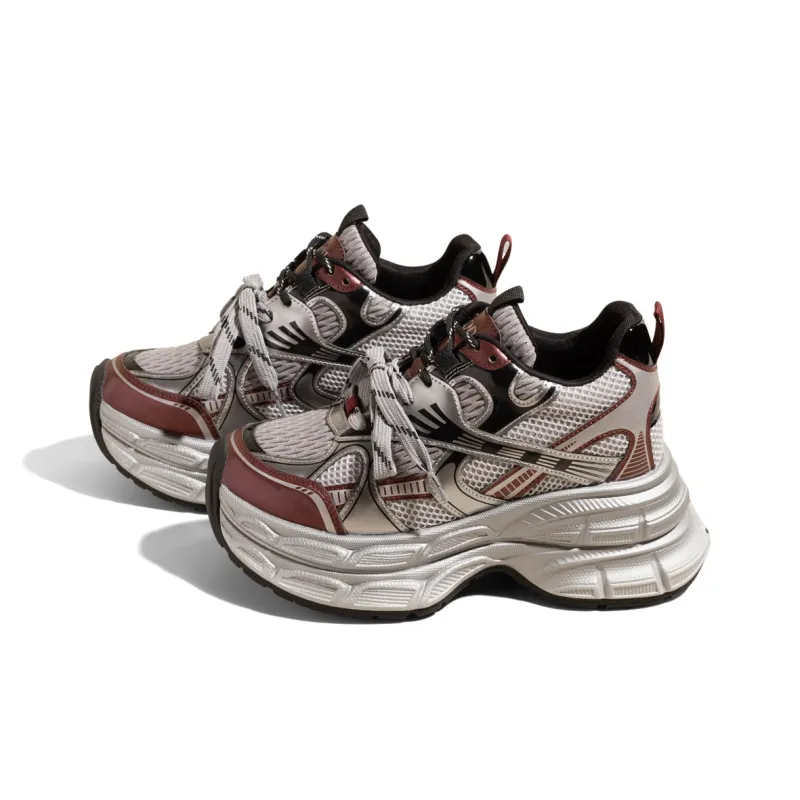 KODI Wear-Resistant Breathable Height Increasing Low-Top Chunky Sneakers Women's-11