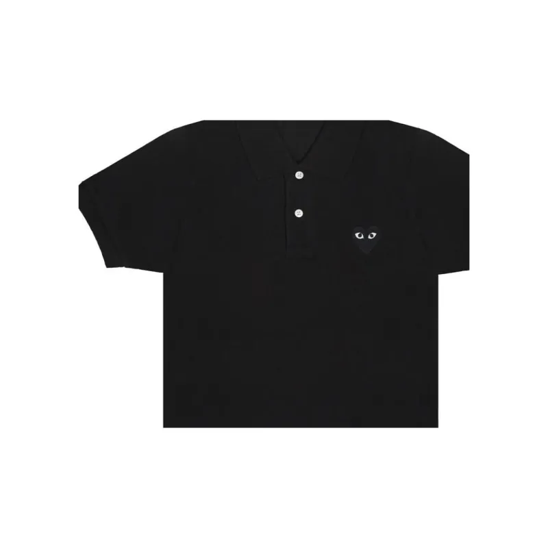 CDG Play SS24 Polo Shirt Unisex Black-2