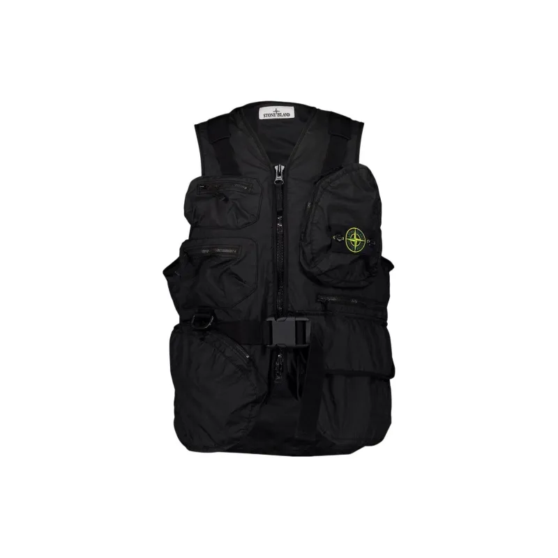 STONE ISLAND Membrana 3L Tc Logo Patch Gilet-0
