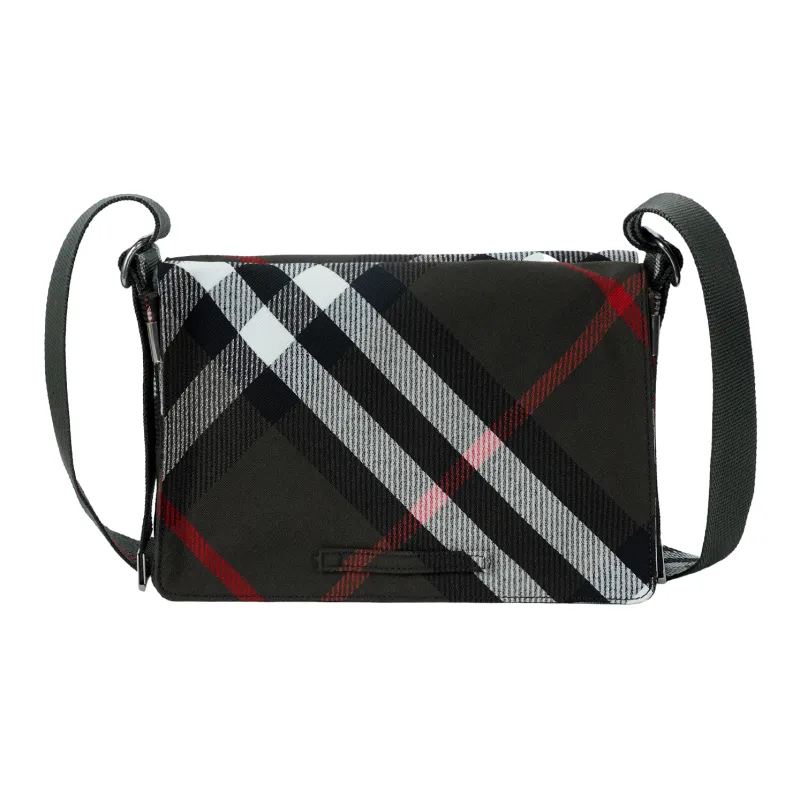Burberry Trench Polyester Shoulder Bag, Crossbody Bag Men's Lake Color-5