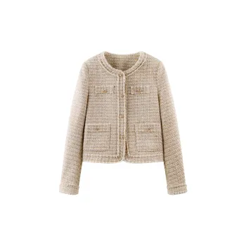 She Enjoys Cropped Coats Women's Clove Yellow