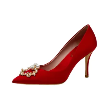 Houseofavenues Slim Heel High Heels Women's Red