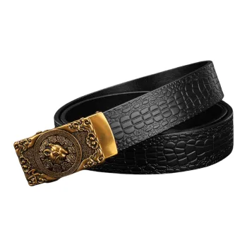 JW Top Grain Cow Leather Leather Belts Men's 3.5cm