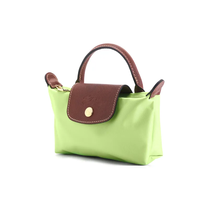 LONGCHAMP Le Pliage Recycled Canvas With Leather Trim Canvas Bag, Dumpling Bag, Handbag Regular Women's Green-3