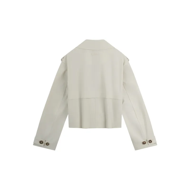 CALVIN KLEIN Trench Coat Women's Beige Apricot-1