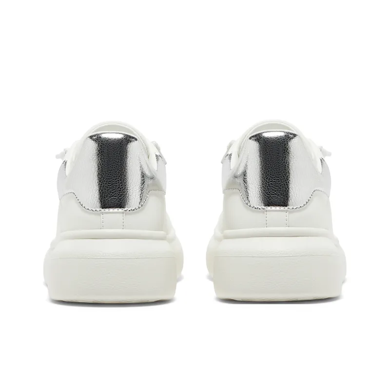 Walk More Sand Feel Shoes Cushioning Slip Resistant Breathable Support Rebound Low Top Small White Shoes-3