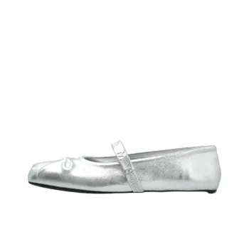 MARNI Logo Embossed Ballet Flats Women's