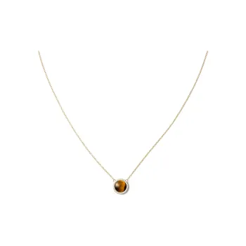 Daniel Wellington Tiger's Eye Stone Necklaces Women's