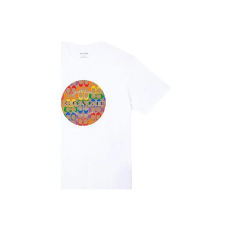 COACH T Shirts Men White-4