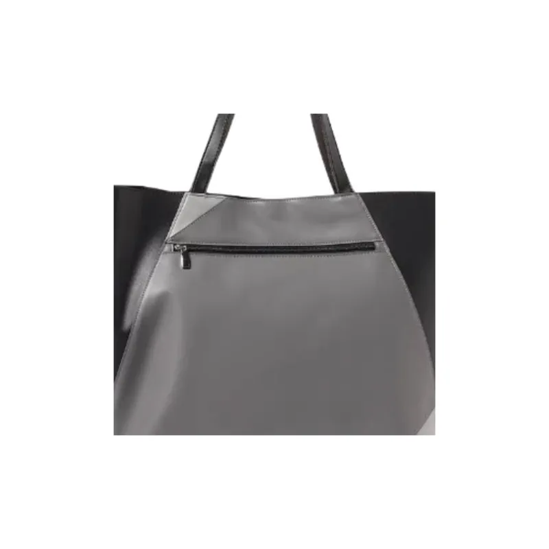Beams Heart Synthetic Leather Tote Bag, Shopping Bag, Shoulder Bag Men's Black-1
