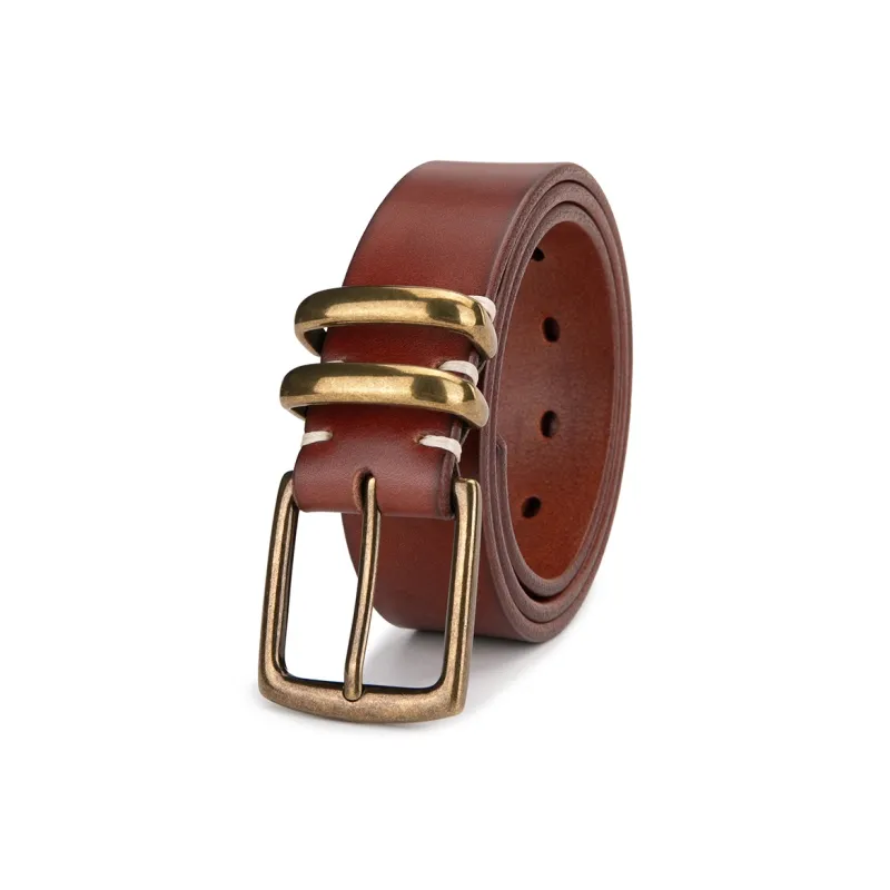 Cows Reign Cow Leather Leather Belts Men's 3.4CM-5
