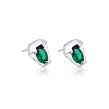 FOREVER MELODY 999 Fine Silver With Zircon Stud Earrings Men's