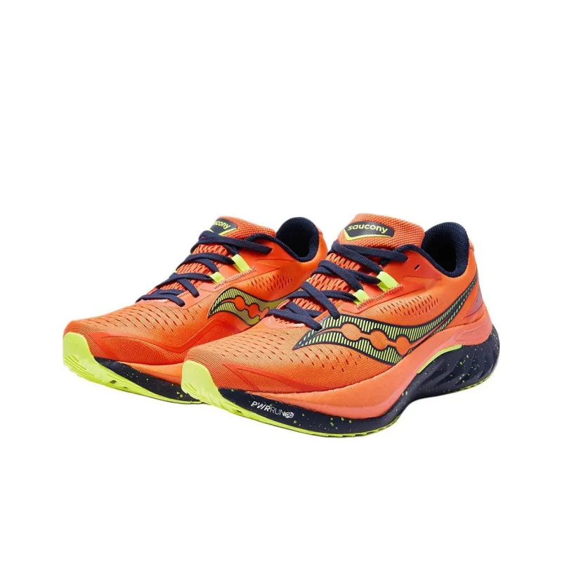 Saucony Endorphin Speed Brown 4 Anti-Slip Wear-Resistant Low-Top Running Shoes Unisex Orange-1