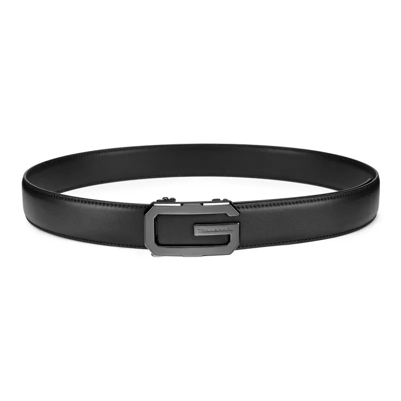 Maserati Cow Leather Belts Men's 3.5cm-7