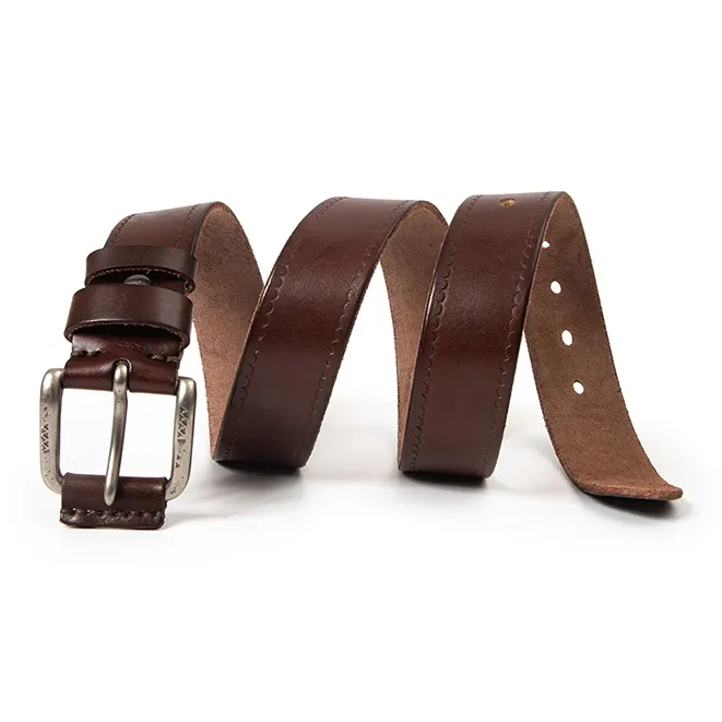 BAIJUAN Top Grain Cow Leather Belts Men's Width 3.8CM-4