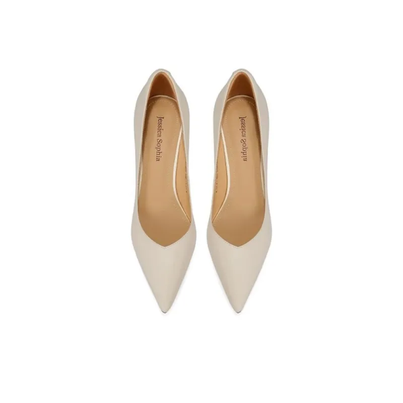 JESSICA SOPHIA Flared Heel High Heels 6.5cm Women's-2