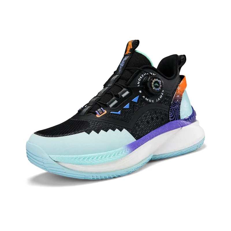 ANDEZHANMUSI Cushioning Low Top Basketball Shoes Men's Ice Emerald Green-11