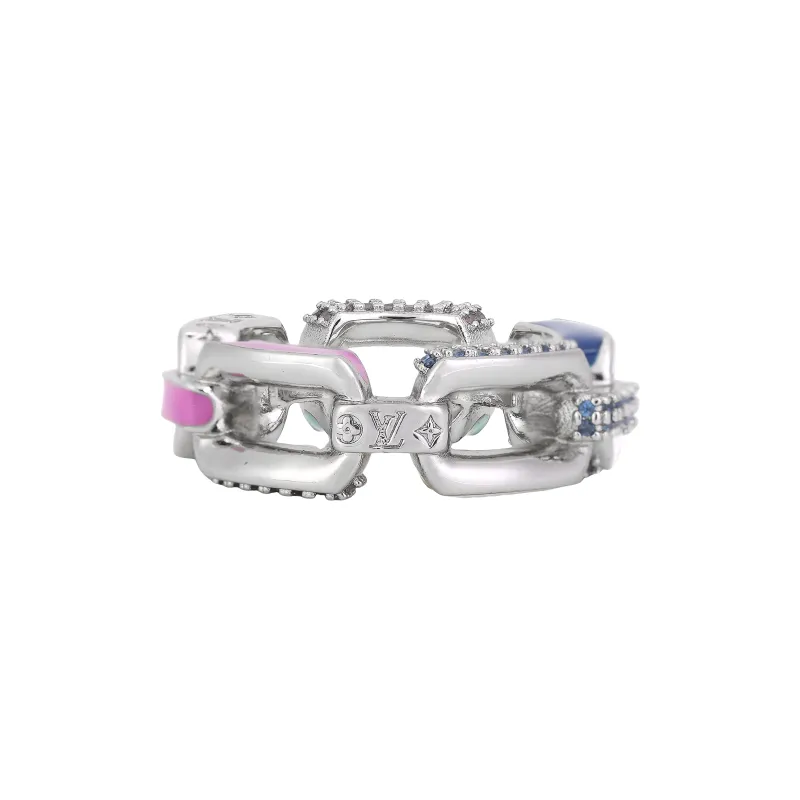 LOUIS VUITTON Metal Rings Men's Silver-2